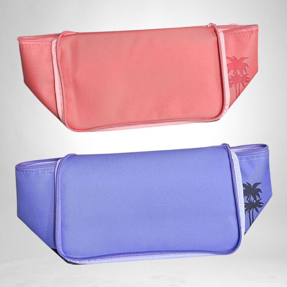 Trader Joes Mini Insulated Tote Bag Bundle Pink & Lavender Set Of 2 NEW - Picture 3 of 5